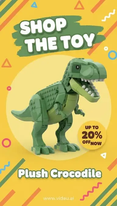 Toy Shop Sale Ad template preview