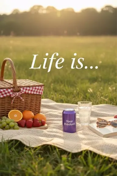 Picnic Lifestyle Ad template preview